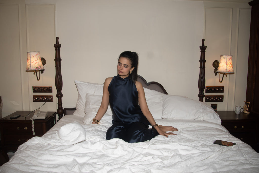 The Midnight Muse Satin Co-ord Set