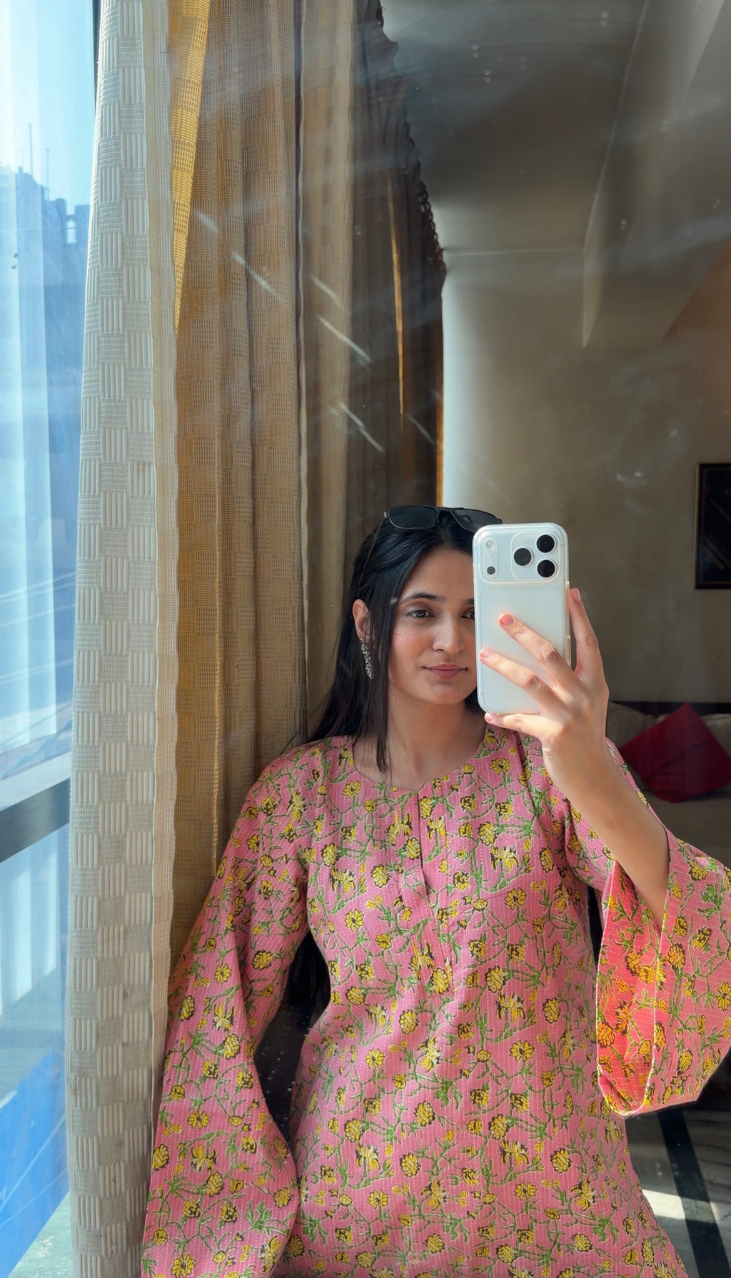 Pink Kantha Farsi Salwar Set