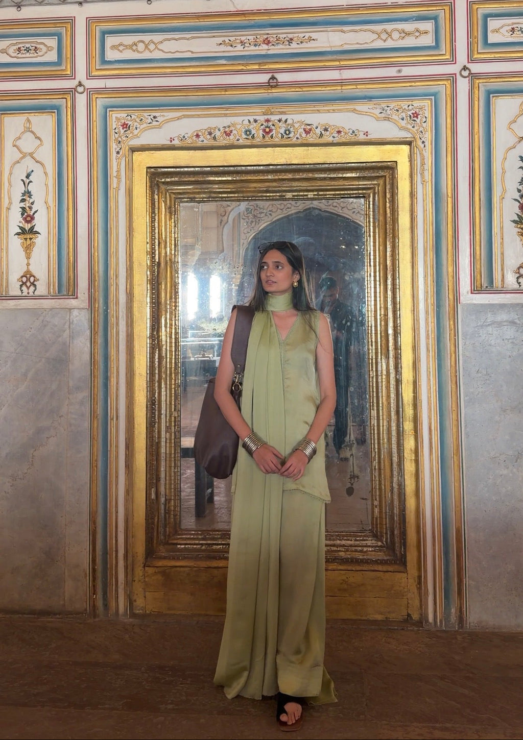 Green Farsi Salwar Set