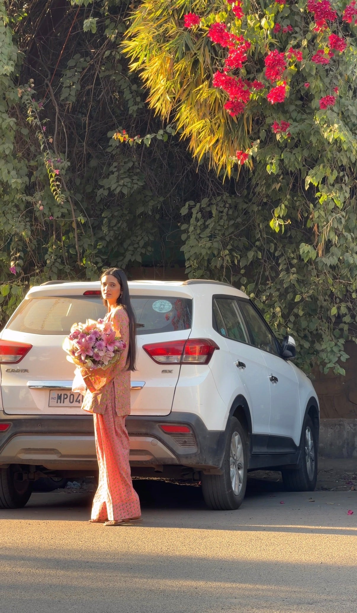 Pink Kantha Farsi Salwar Set