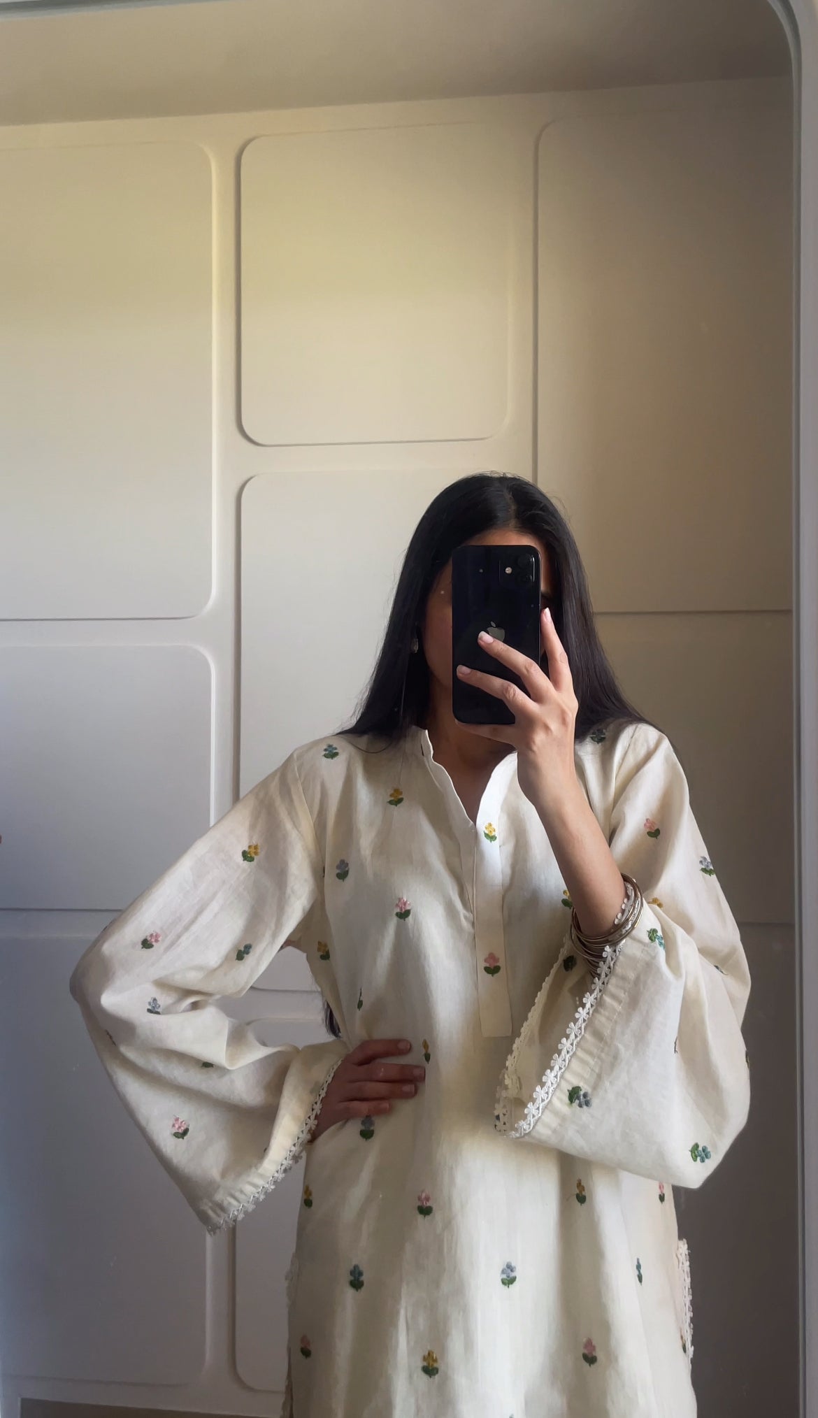 Off-White Farsi Salwar Set